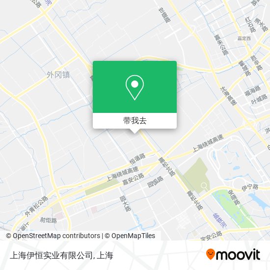 上海伊恒实业有限公司地图