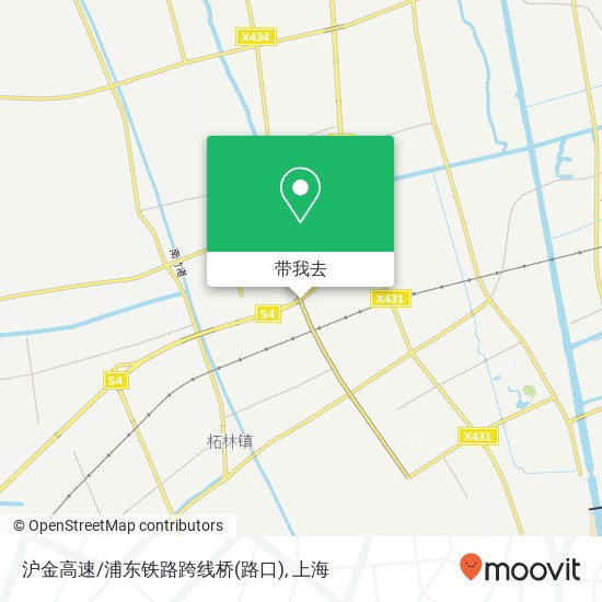 沪金高速/浦东铁路跨线桥(路口)地图