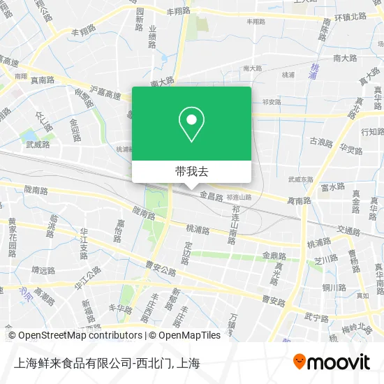 上海鲜来食品有限公司-西北门地图