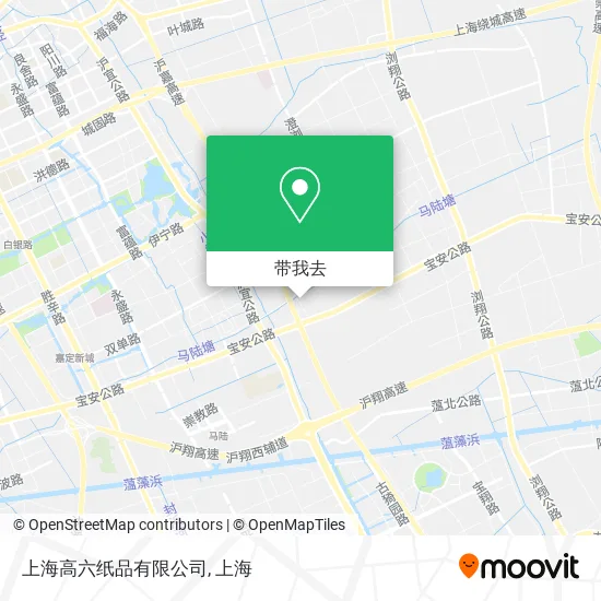 上海高六纸品有限公司地图