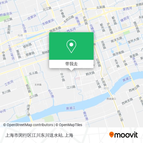 上海市闵行区江川东川送水站地图