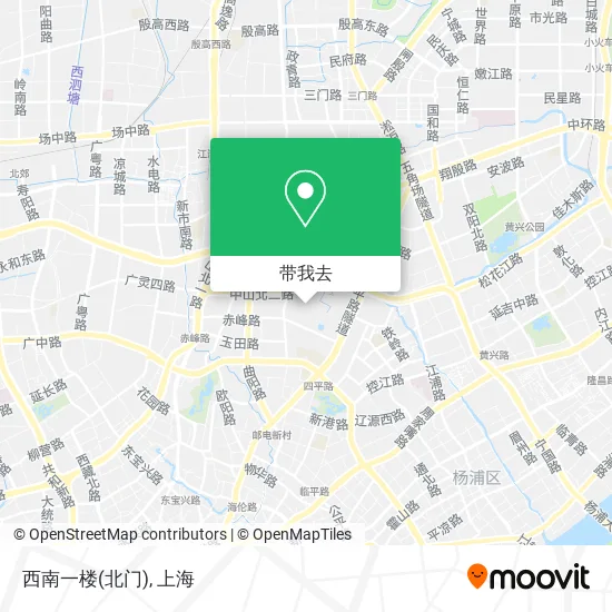 西南一楼(北门)地图