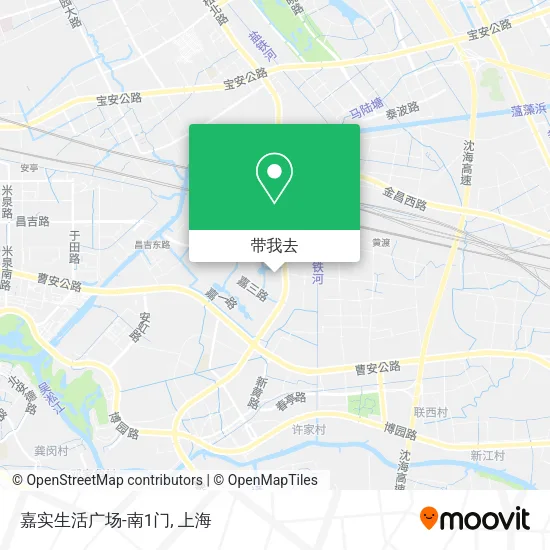 嘉实生活广场-南1门地图