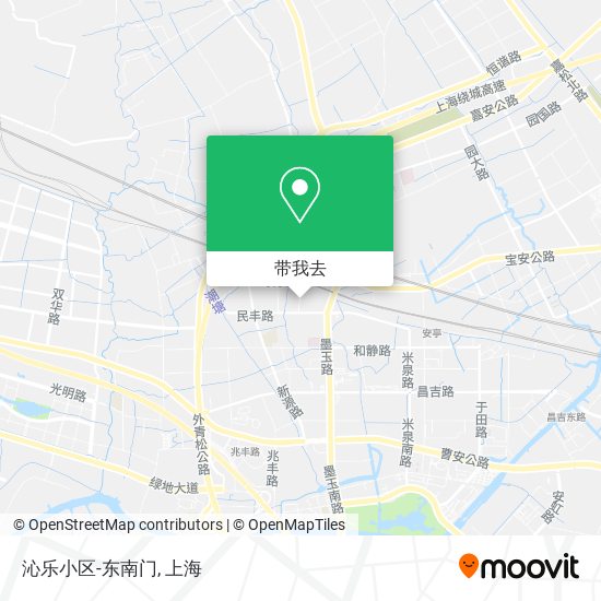 沁乐小区-东南门地图