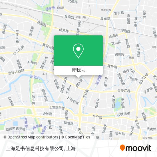 上海足书信息科技有限公司地图