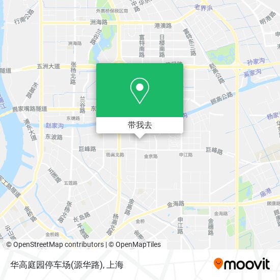 华高庭园停车场(源华路)地图