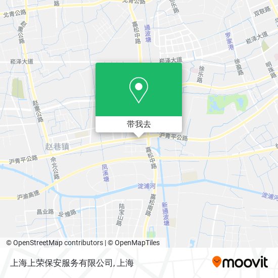 上海上荣保安服务有限公司地图