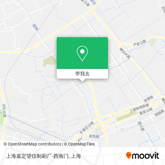 上海嘉定望信制刷厂-西南门地图