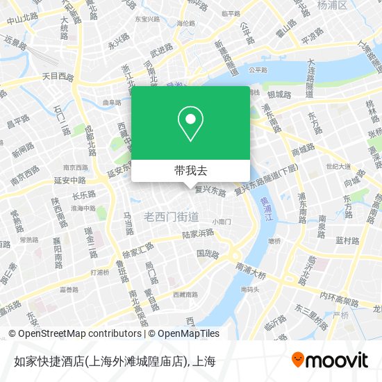 如家快捷酒店(上海外滩城隍庙店)地图