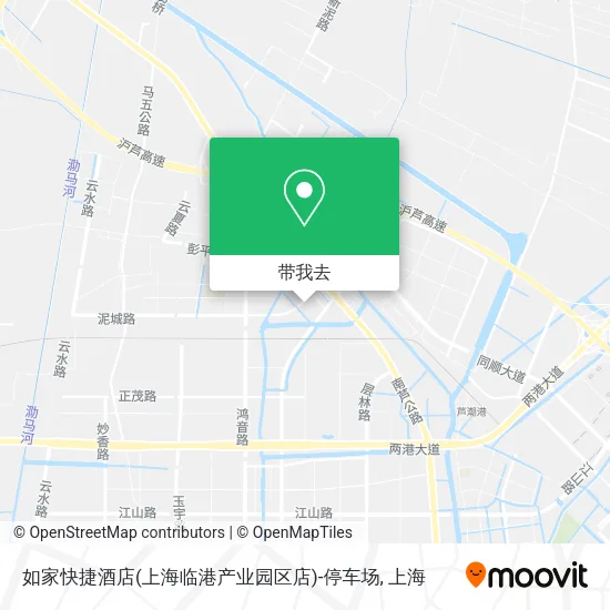 如家快捷酒店(上海临港产业园区店)-停车场地图