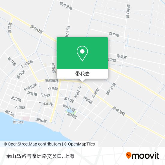 佘山岛路与瀛洲路交叉口地图