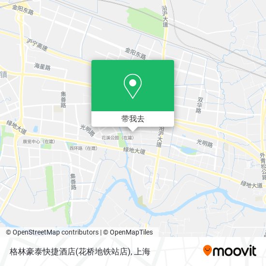 格林豪泰快捷酒店(花桥地铁站店)地图