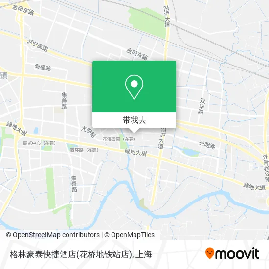 格林豪泰快捷酒店(花桥地铁站店)地图