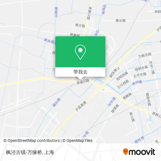 枫泾古镇-万缘桥地图