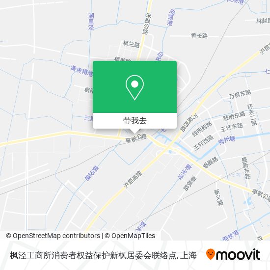 枫泾工商所消费者权益保护新枫居委会联络点地图