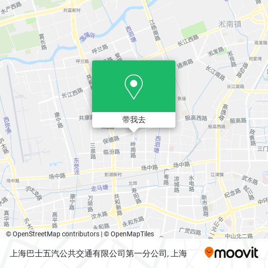 上海巴士五汽公共交通有限公司第一分公司地图