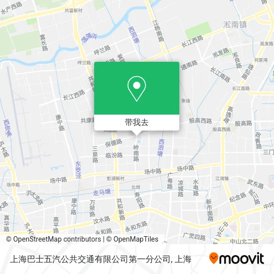 上海巴士五汽公共交通有限公司第一分公司地图