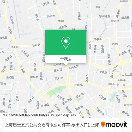 上海巴士五汽公共交通有限公司停车场(出入口)地图