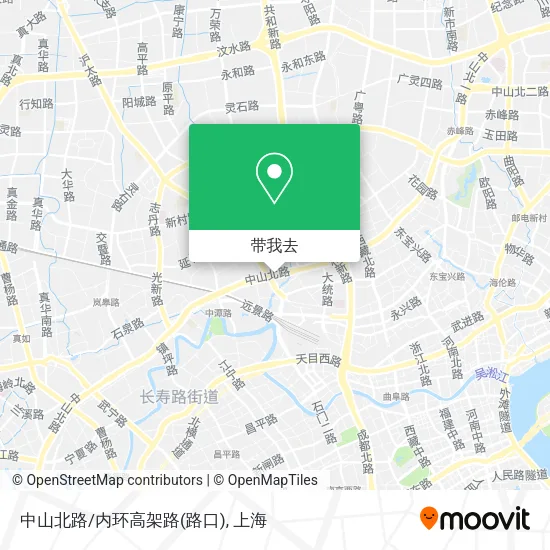 中山北路/内环高架路(路口)地图