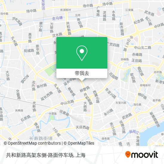 共和新路高架东侧-路面停车场地图