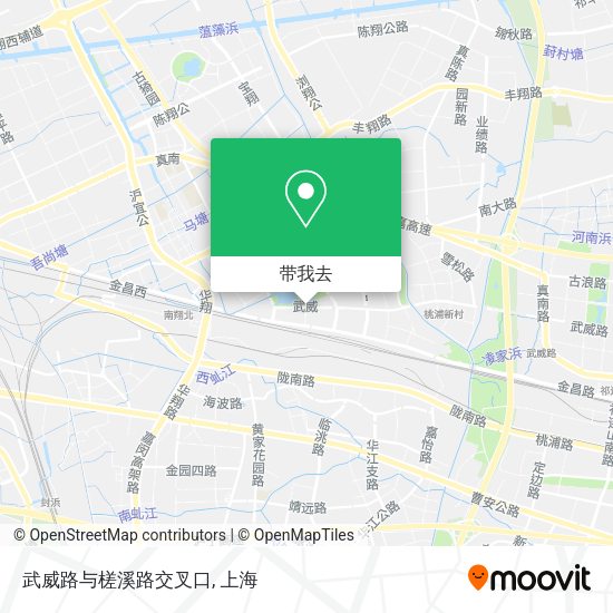 武威路与槎溪路交叉口地图