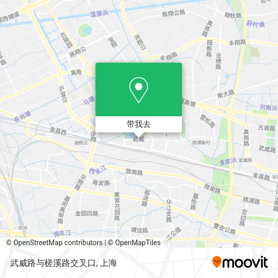 武威路与槎溪路交叉口地图