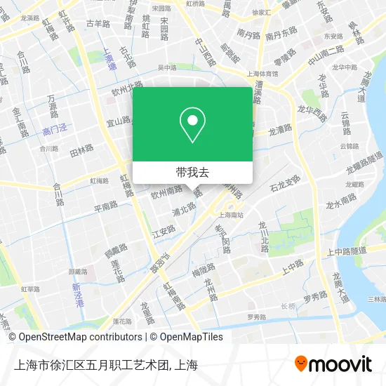 上海市徐汇区五月职工艺术团地图