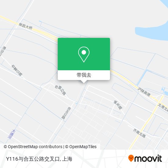 Y116与合五公路交叉口地图