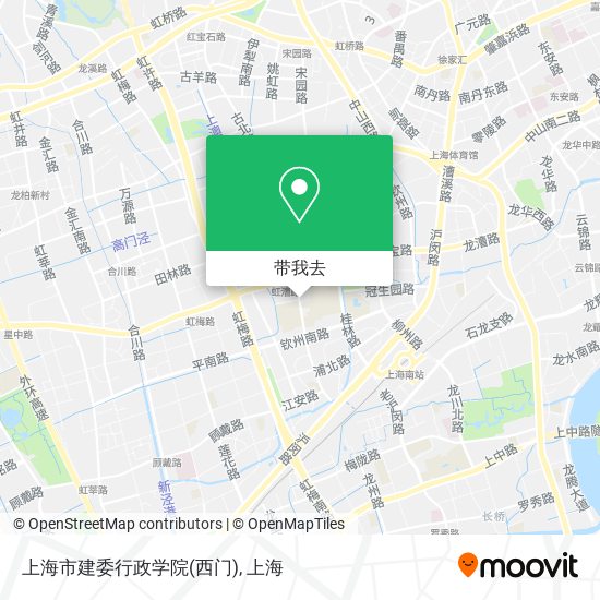 上海市建委行政学院(西门)地图