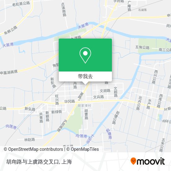 胡甪路与上虞路交叉口地图