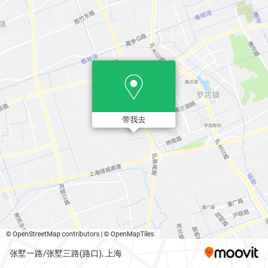 张墅一路/张墅三路(路口)地图