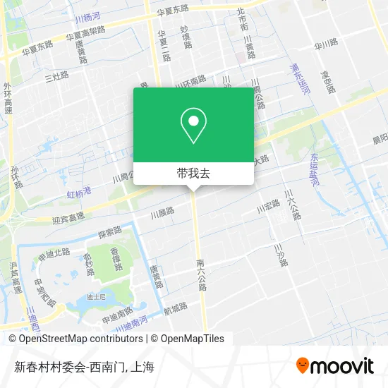 新春村村委会-西南门地图