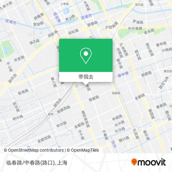 临春路/中春路(路口)地图