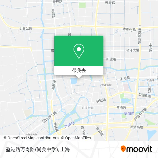 盈港路万寿路(尚美中学)地图
