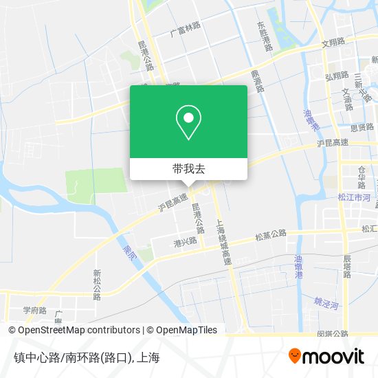 镇中心路/南环路(路口)地图