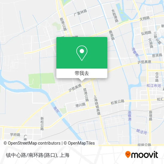 镇中心路/南环路(路口)地图