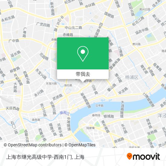 上海市继光高级中学-西南1门地图