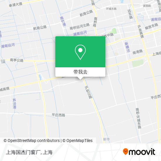 上海国杰门窗厂地图