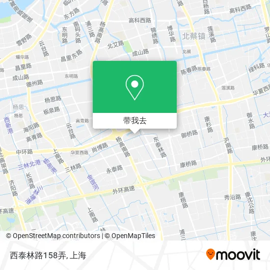 西泰林路158弄地图