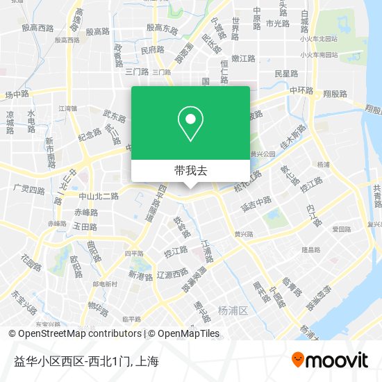 益华小区西区-西北1门地图