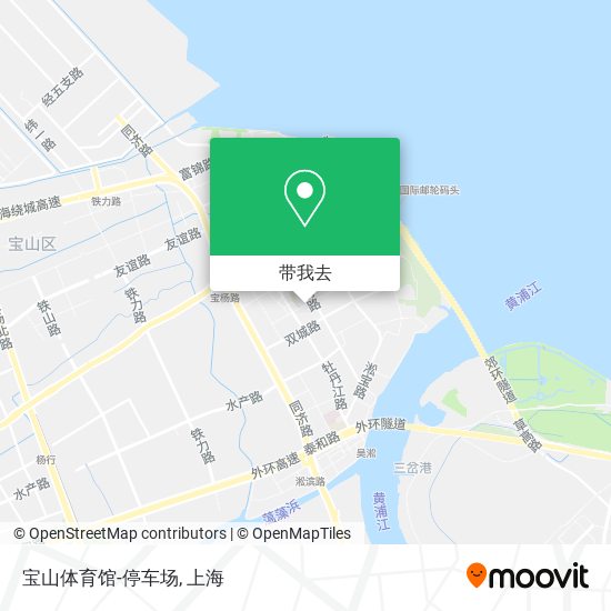 宝山体育馆-停车场地图