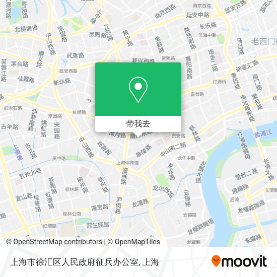 上海市徐汇区人民政府征兵办公室地图