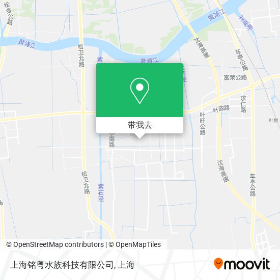 上海铭粤水族科技有限公司地图