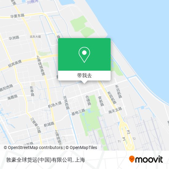 敦豪全球货运(中国)有限公司地图