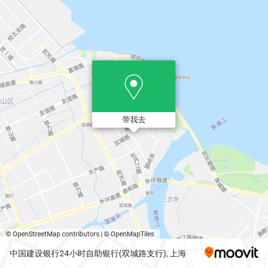 中国建设银行24小时自助银行(双城路支行)地图