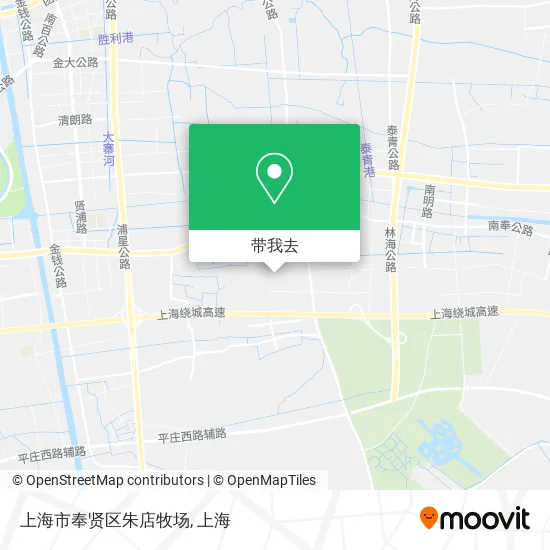 上海市奉贤区朱店牧场地图