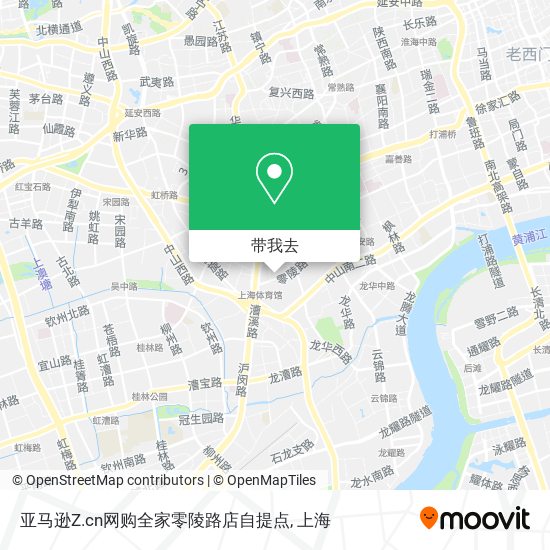 亚马逊Z.cn网购全家零陵路店自提点地图