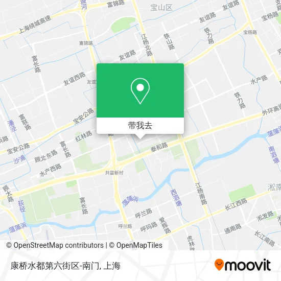 康桥水都第六街区-南门地图
