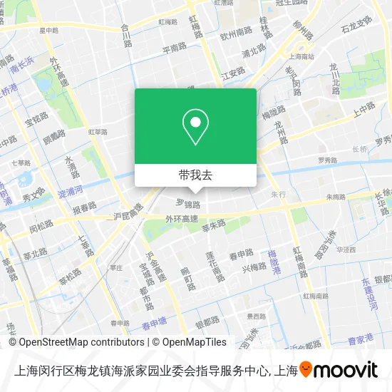 上海闵行区梅龙镇海派家园业委会指导服务中心地图