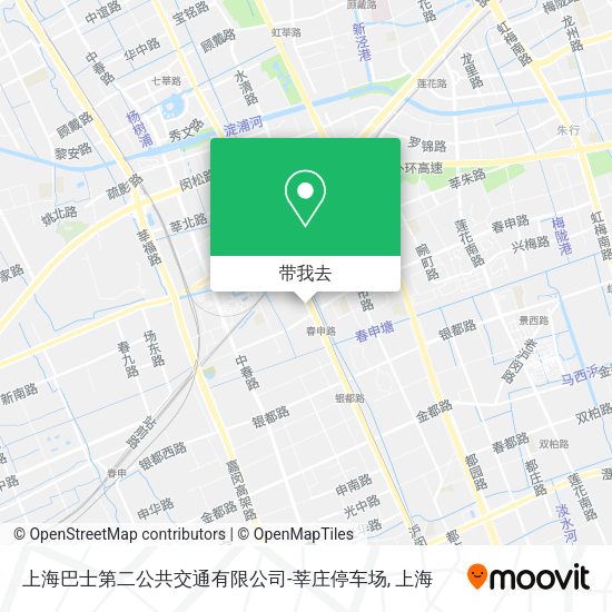 上海巴士第二公共交通有限公司-莘庄停车场地图
